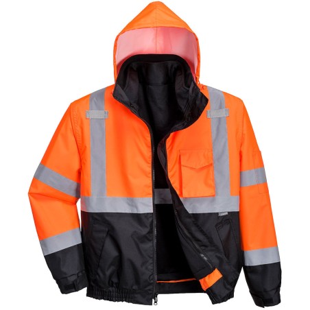 Special price Hi-Vis 3-in-1 Contrast Premium Bomber Jacket Just Launched