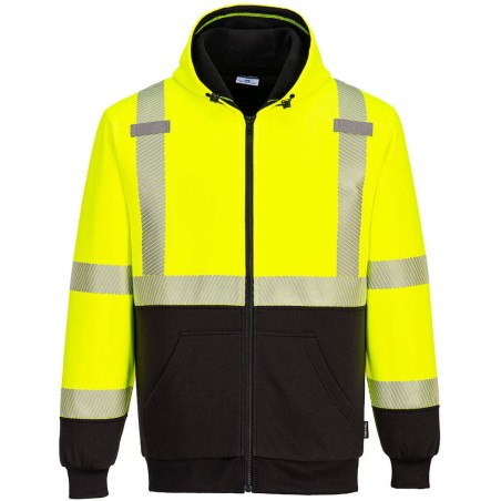 Special price Hi-Vis Contrast Zipped Winter Hoodie Ready for Shipment