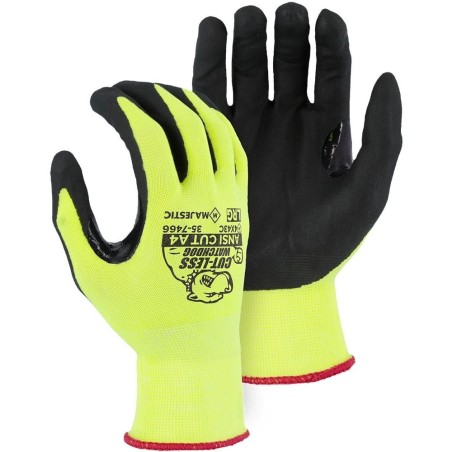 Special price Cut Resistant Glove - Hi Vis KorPlex Blend, Foam Nitrile Palm, Moderate Cut Resistance (PK 12 Pairs) Fresh Release