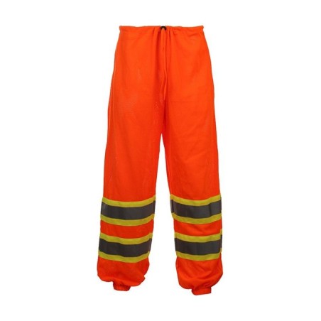 Special price Hi-Vis Mesh Pants (PK 5 Pairs) - Class E, 2-Tone Reflective Striping Limited Stock