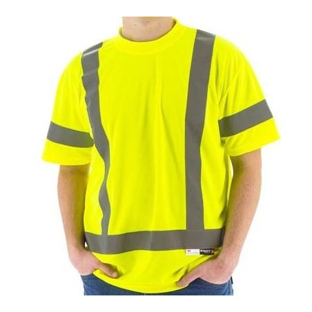 Special price High Visibility Birdseye Mesh Short or Long Sleeve Shirts - ANSI 3, Reflective Striping (PK 12 Shirts) Hot New Ite