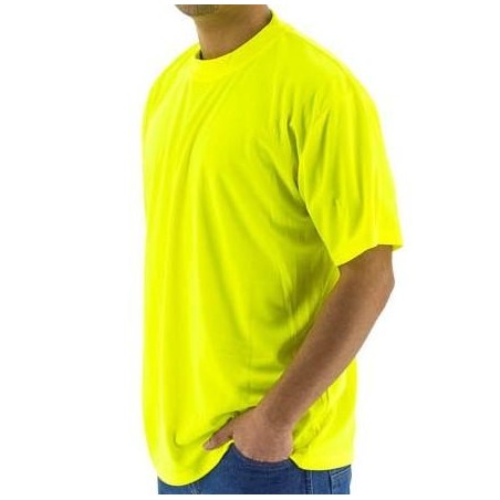 Special price High Visibility Birdseye Mesh Site Safety Shirts - Long or Short Sleeve (PK 12 Shirts) New Stock