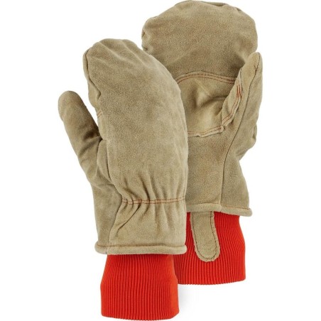 Special price Leather Drivers Glove/Mitten - Side Split Cowhide, Extra Thick Winter/Freezer Lined, Majestic (PK 12 Pairs) Availa