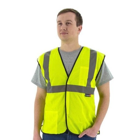 Special price High Visibility Breakaway Mesh Safety Vest - ANSI 3, DOT Striping, Velcro Close (PK 5 Vests) Immediate Availabilit