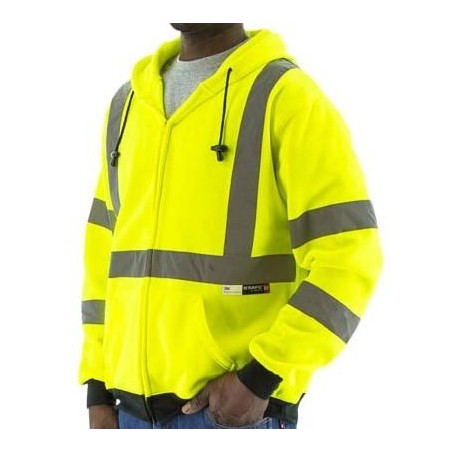 Special price Majestic Hi Vis Zipper Hoodie - Type R Class 3, Teflon Coated Immediate Availability