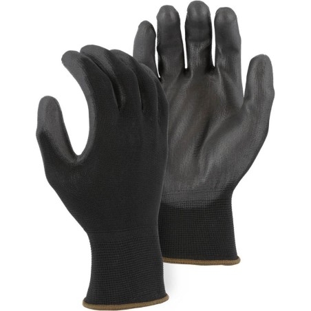 Special price Polyurethane Palm Dip on Nylon Glove - Black, White, or Gray PU Dip (PK 24 Pairs) - Majestic Hot New Item