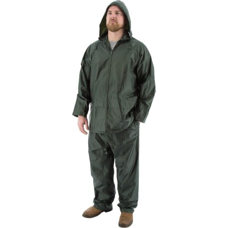 Special price Rain Suits - Premium Waterproof Two-Piece Hooded Polyester with PVC Coating (PK 6 Suits) - Majestic New Collection