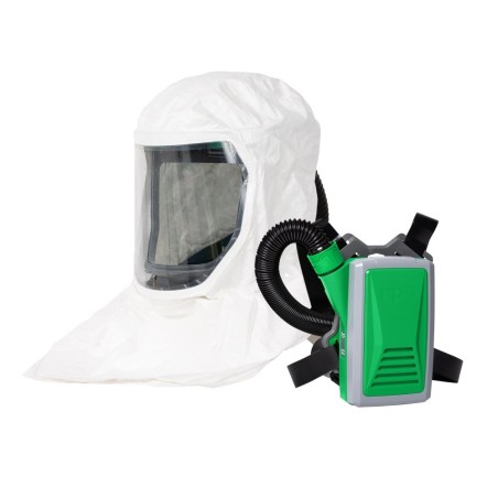 Special price T-Link Respirator Hood - PAPR or Supplied Air, Helmet or Bump Cap, Lightweight Tyvek, NIOSH Certified Protection f