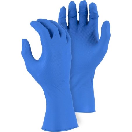 Special price Chemical Resistant Disposable Gloves - 8 MIL Nitrile, Embossed Pattern, Ambidextrous, 12 Inch Beaded Rolled Cuff (