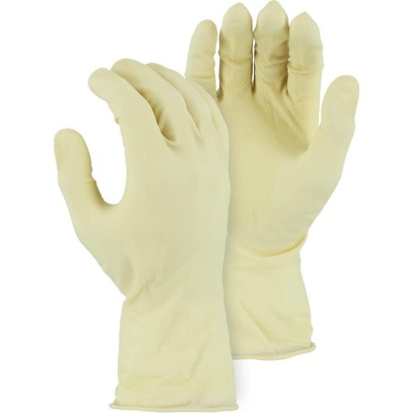 Special price Chemical Resistant Gloves - Unlined Latex, Canners Style, Diamond Pattern Grip, Rolled Cuff (60 Pairs)