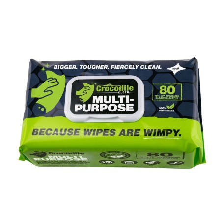 Special price Crocodile Cleaning Cloths (Pack 80 Wipes) - Multi-Purpose, Grill, Outdoor or Marine Limited Stock