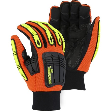 Special price Cut Resistant Winter Glove - Mechanics Style, Armor Skin Palm, Waterproof, High Visibility, Impact Protection (PK 