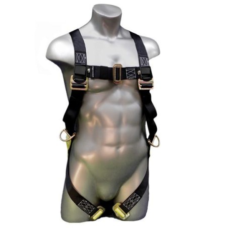 Special price Safety Harness - 3 Steel D-Rings (Back & Hips), Mating or Tongue Buckles - Elk River Series Fall Arrest New Releas