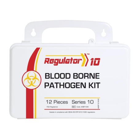 Special price Biohazard First Aid Kit for Bloodborne Pathogen Clean-Up - 10 People, 13 PCS, Weatherproof Case Available Now