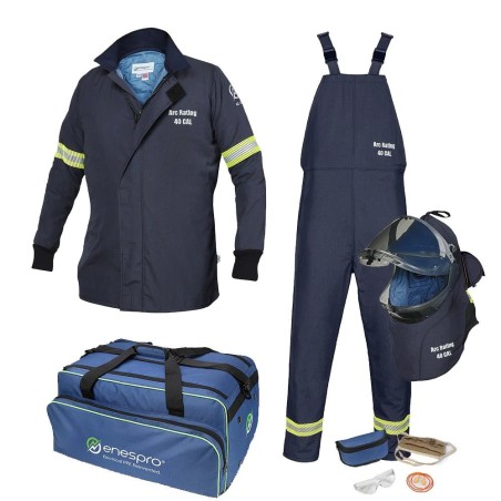 Special price AirLite 40 Cal Arc Flash Kit (CAT 4) - Jacket/Bib, Enespro Immediate Availability