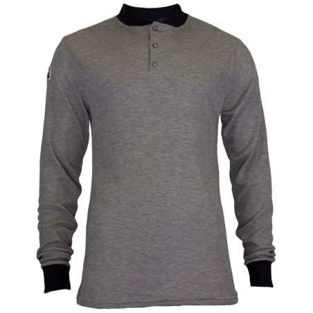 Special price Long Sleeve Henley - Flash Fire (FR) and Arc Flash Resistant, Rib Knit Cuffs, Lightweight, Performance Fabric Avai